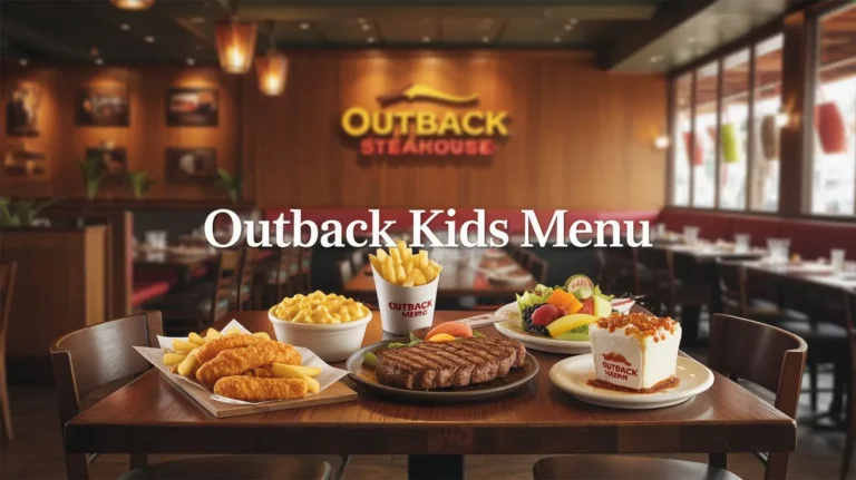 Outback kids menu
