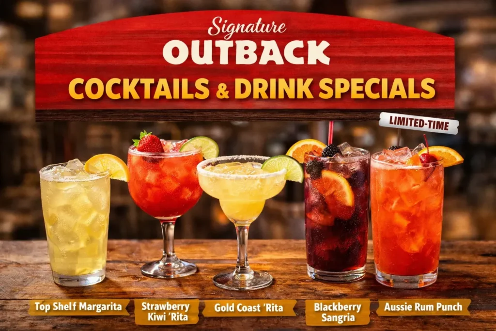 Signature Outback Cocktails & Drink Specials