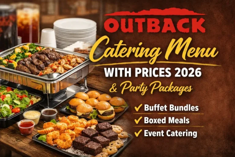 Outback catering menu